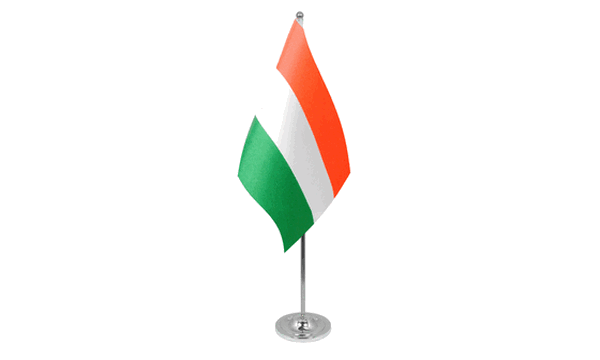 Hungary Satin Table Flag